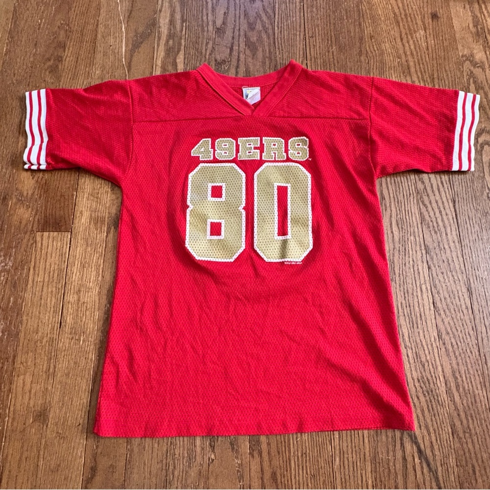 Vintage 1994 NFLP Jerry Rice #80 San Francisco 49ers‎ Jersey /Small Red